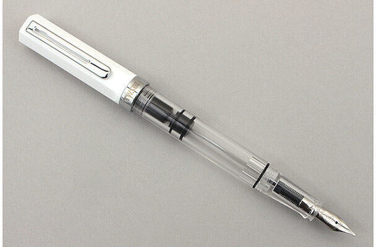 Twsbi Eco White Piston Kalligraphiefüller Fein Weiß