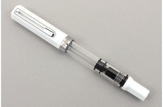 Twsbi Eco White Piston Kalligraphiefüller Fein Weiß