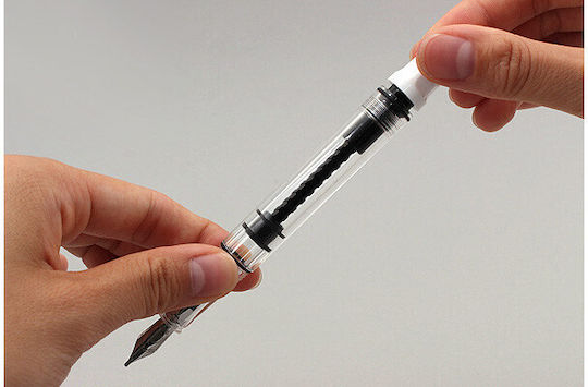 Twsbi Eco White Piston Kalligraphiefüller Fein Weiß
