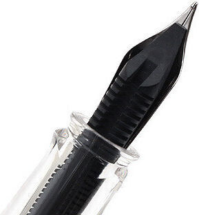 Twsbi Piston Filling Calligraphy Pen Fine Transparent With Red Ink