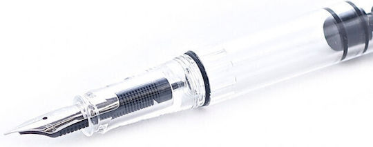 Twsbi Piston Filling Calligraphy Pen Fine Transparent With Red Ink