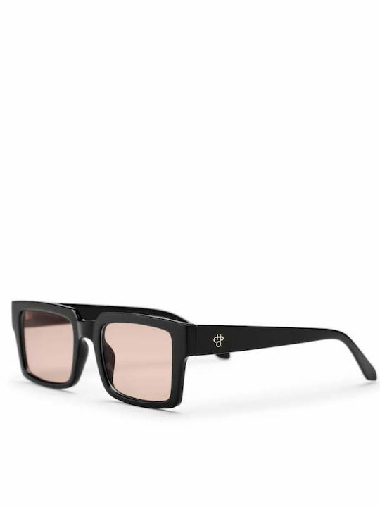 Chpo Stellar Unisex Γυαλιά Ηλίου με Μαύρο Κοκκάλινο Σκελετό και Καφέ Φακό 16133WC