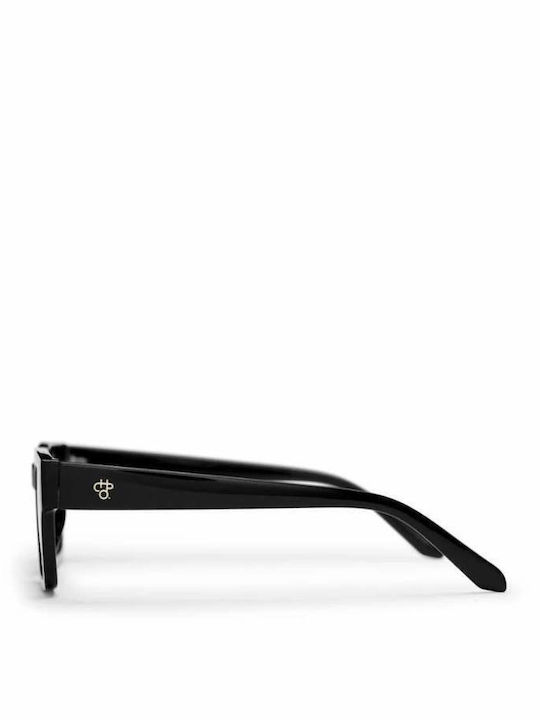 Chpo Stellar Unisex Γυαλιά Ηλίου με Μαύρο Κοκκάλινο Σκελετό και Καφέ Φακό 16133WC