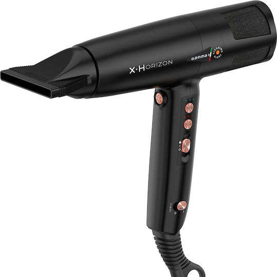 Professioneller Haartrockner Gamma+ X•horizon Schwarz