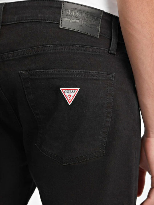 Ανδρικό Παντελόνι Τζιν με Skinny Εφαρμογή Μαύρο