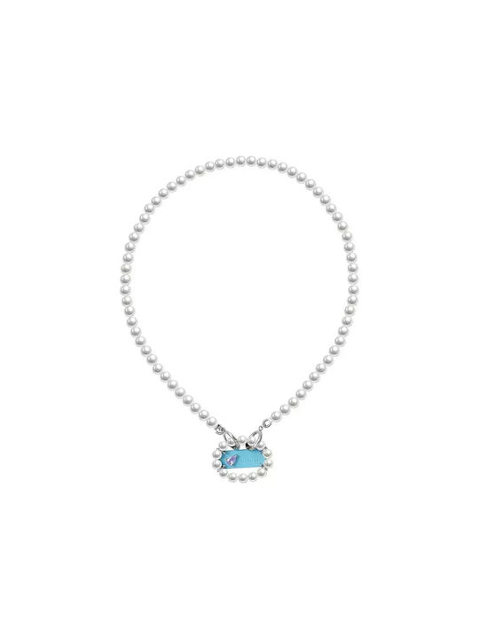 Necklace Trending Ins Style 925 Sterling Silver Plated Pearl Chain