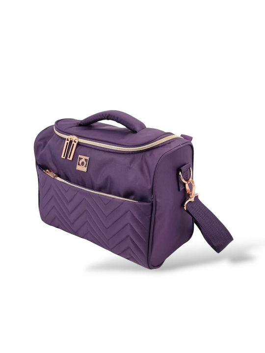 Diplomat Toiletry Bag in Purple color 32cm