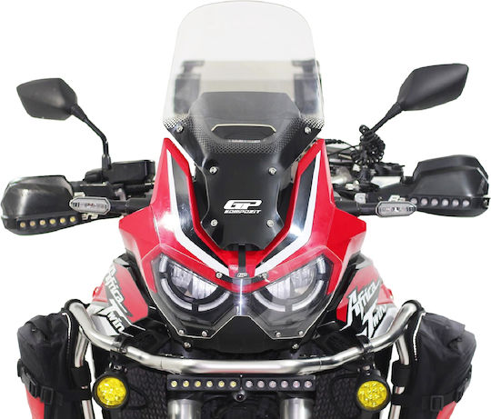 GP Kompozit Motorcycle Windshield & Windscreen Transparent Visor for Honda CRF1100L Africa Twin 090404119