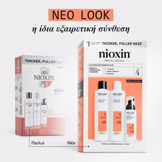 Nioxin Promo Scalp & Hair System 4 Σαμπουάν Προοδευτική Αραίωση 150ml & Conditioner 150ml & Treatment Serum 40ml