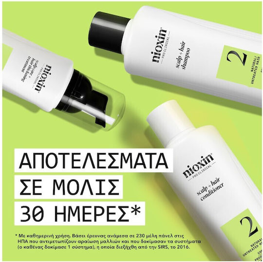 Nioxin Hair Treatment Set Against Hair Loss for Oily Hair with Shampoo, Conditioner & Treatment 3 Pieces