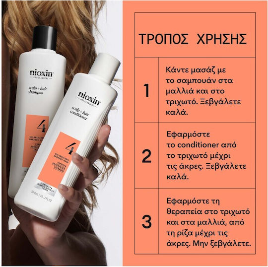 Nioxin Promo Scalp & Hair System 4 Σαμπουάν Προοδευτική Αραίωση 150ml & Conditioner 150ml & Treatment Serum 40ml