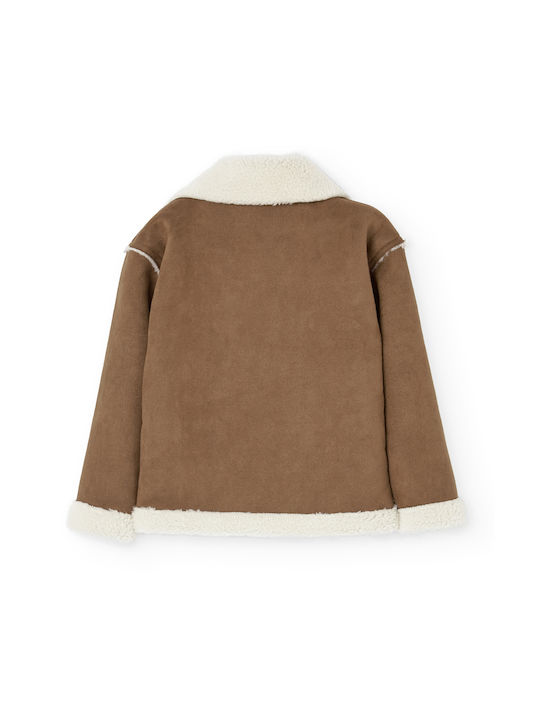 Boboli Kinderjacke mit Futter Coffee