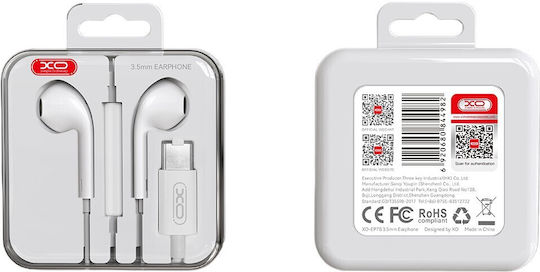 XO EP78 Earbuds Handsfree Headphones with Connector USB-C White