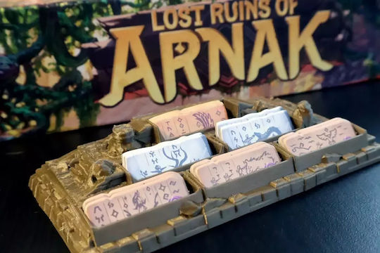 Gamemaker 3D Aufgerüsteter Kachelhalter Geeignet für "Verlorene Ruinen von Arnak" Goldfarbe