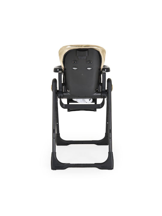 Cangaroo Tiramisu Foldable Baby Highchair 2 in 1 with Adjustable Height Gold Limited Edition