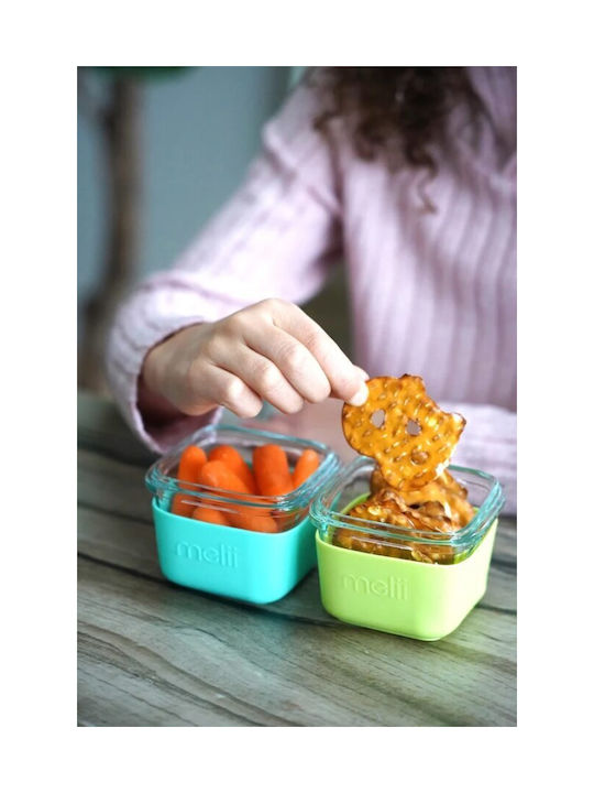 Melii Microwave Glass Lunch Box Multicolour 3pcs