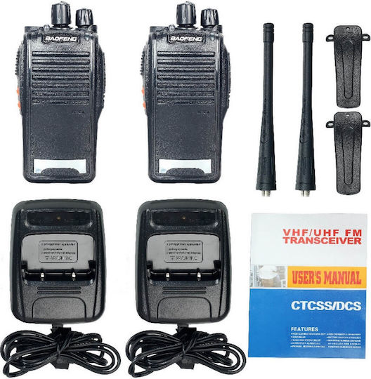 Walkie Talkie 5W Black 2pcs