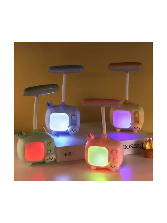 Led Kids Desk Lamp Pink 10x8x14εκ.