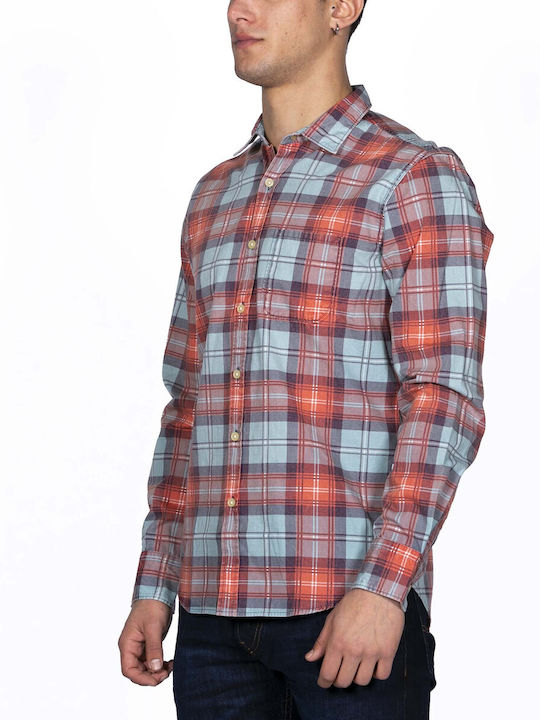 Replay Men's Shirt Checked Light Blue