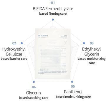 Set aus 5 Mixsoon Bifida Masken Pack 25g Tiefenhydration Schutz