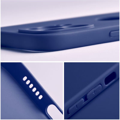 Forcell Soft Umschlag Rückseite Silikon Dark Blue (Huawei P30 Lite)