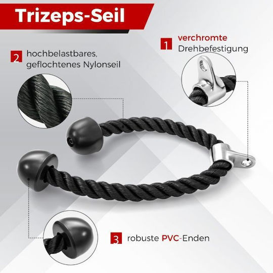 3-Piece Tricep Rope Attachment Costway Sp38092