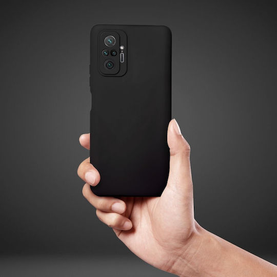 Forcell Forcell Soft Umschlag Rückseite Silikon Schwarz (Redmi 9C)