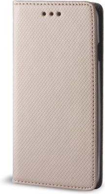 Smart Magnet Synthetic / Synthetic Leather Book Durable Gold (Redmi Note 11 Pro)