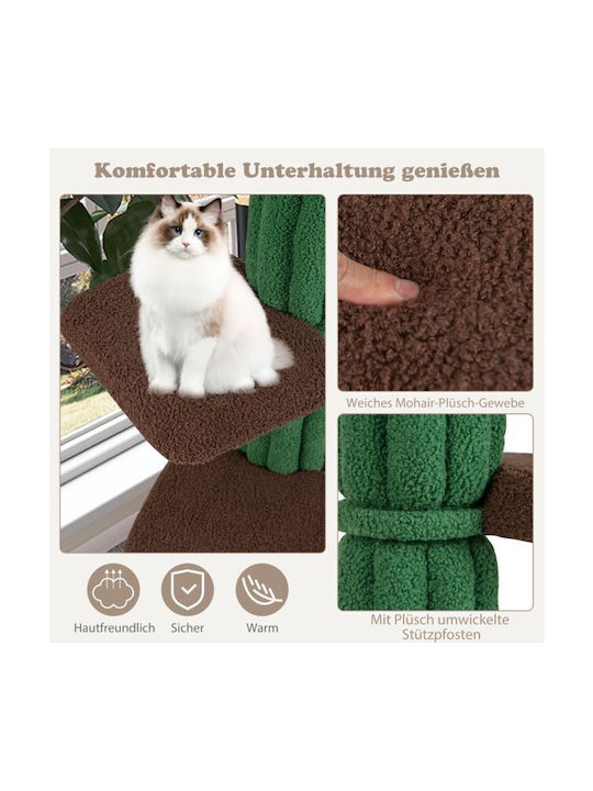 Costway Scratching Post Cat Trees Green Height 153cm
