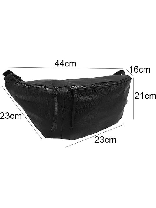 Women's Crossbody / Shoulder Bag, Extra Large Chest Bum Bag, Black