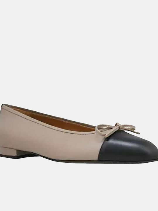 Дамски балетни обувки Black/Taupe