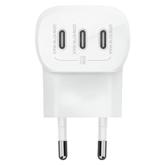 Belkin Charger Without Cable 67W Power Delivery Whites (Boost Charge)