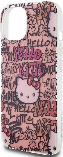 Hello Kitty Задна корица Пластмаса Розов (iPhone 15)