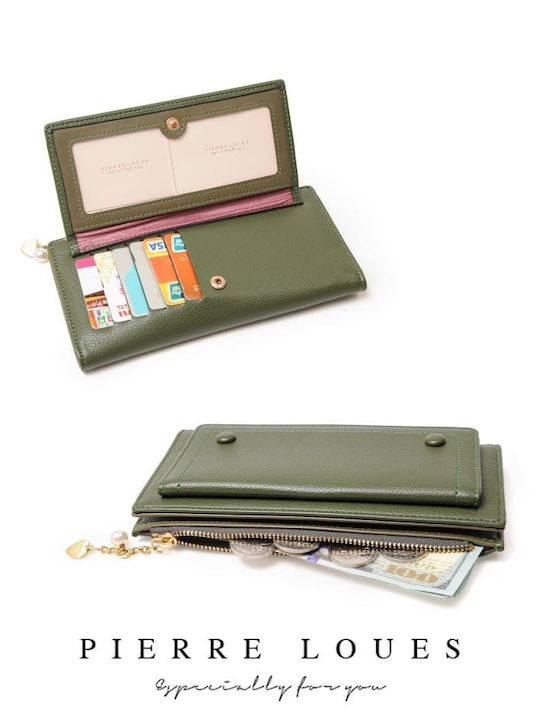 Large Women's Wallet Cards Green