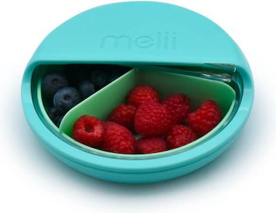 Melii Plastic Kids' Food Container 0.342lt Blue/Mint