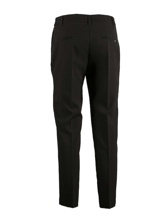 Gaudi Women's Fabric Trousers in Regular Fit Black