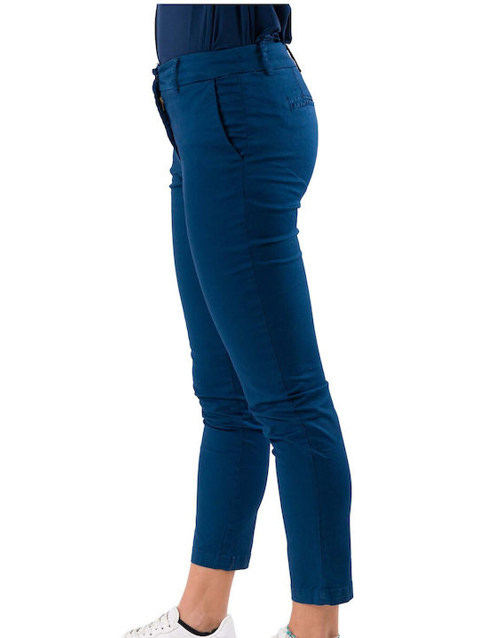 Kontatto Women's Chino Trousers Blue