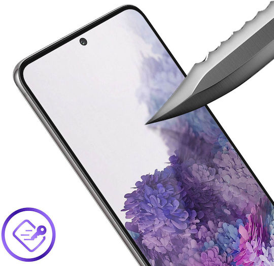 Galaxy S20 Plus 9h Tempered Glass Akashi Clear Screen Protector Black Outline