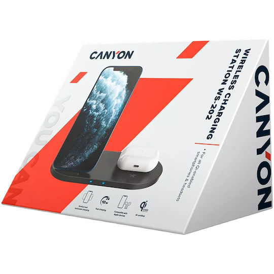 Canyon Încărcător Wireless (Qi Pad) 10W Negruς (WS-202)