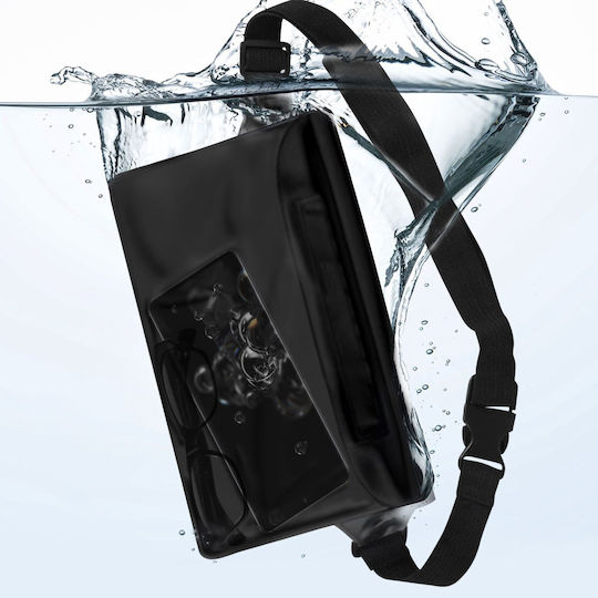 Universal Waterproof Bag Belt Protective Cover Shoulder Strap Black