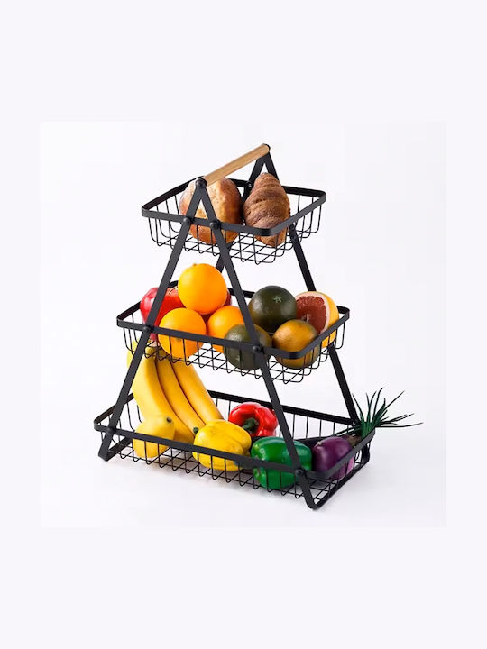 Keskor Metallic Fruit Bowl 41x21x50cm