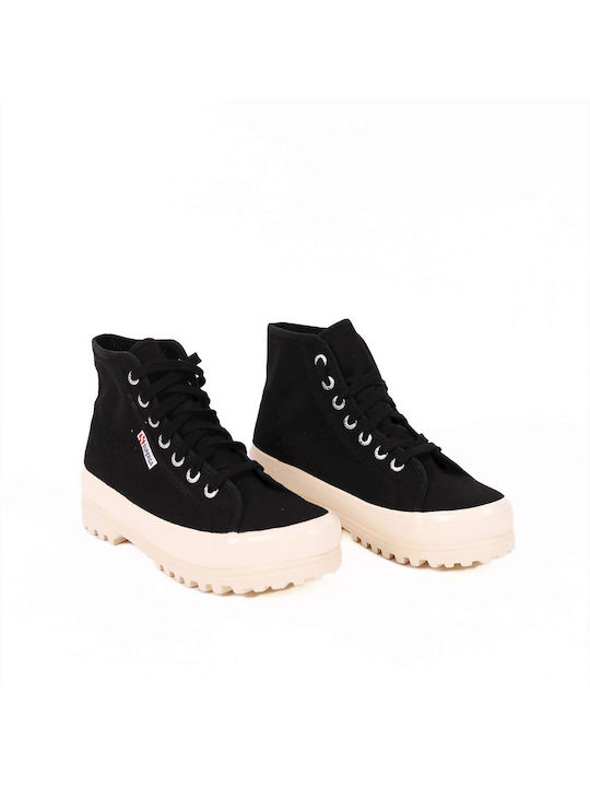 Superga 2341 Damen Stiefel Schwarz