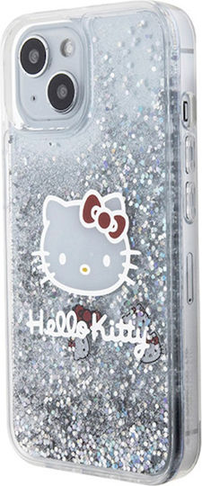 Hello Kitty Back Cover Πλαστικό Ασημί (iPhone 15)