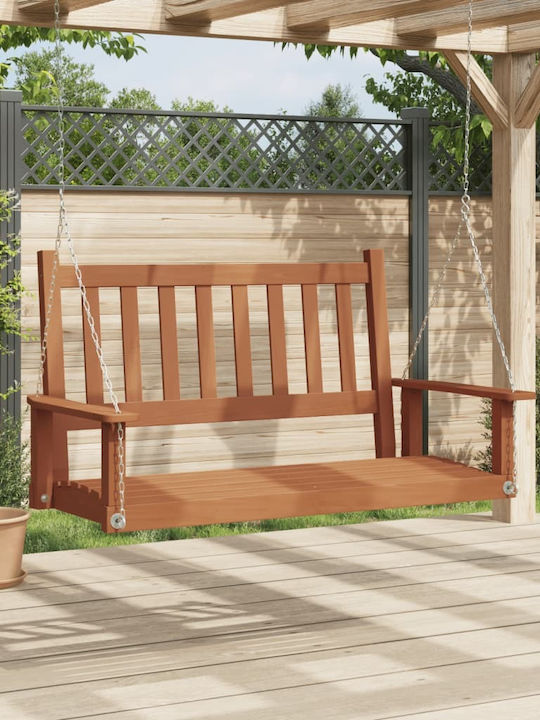 Κρεμαστή Κούνια 2 Θέσεων Ξύλινη Μ115xΠ65xΥ63cm Καφέ Κρεμαστή Κούνια 2 Θέσεων Ξύλινη Μ115xΠ65xΥ63cm Καφέ