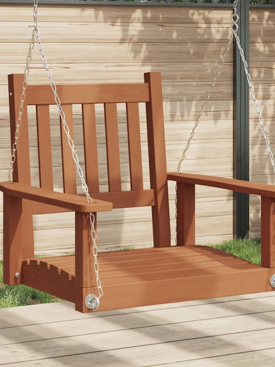 Wooden Swing Brown with 110kg Maximum Weight Capacity L73.5xW65xH63cm