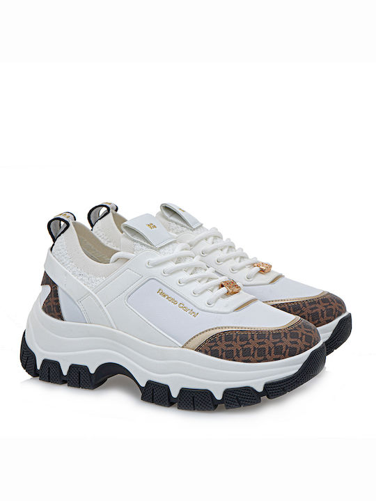 Renato Garini Wedges Femei Sneakers WHITE COFFEE