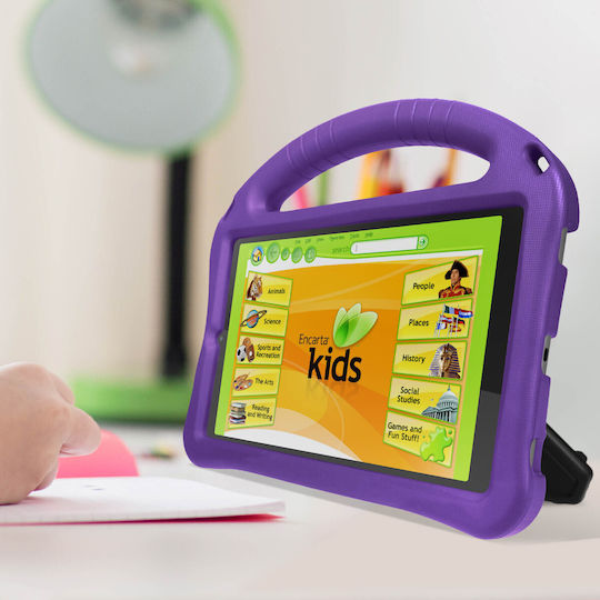 Lila kinderfreundliche Hülle mit Griff für Lenovo Tab M8 Gen 4
