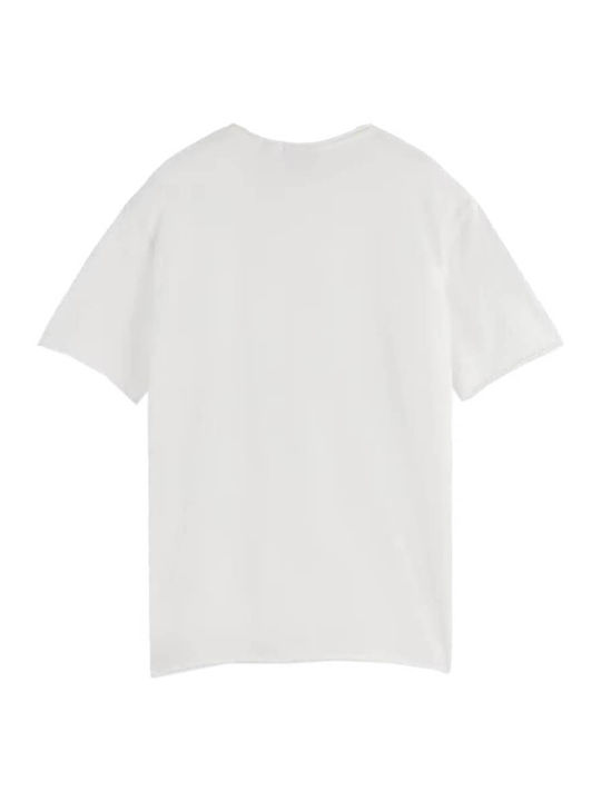 Scotch & Soda Men's Short Sleeve T-shirt White