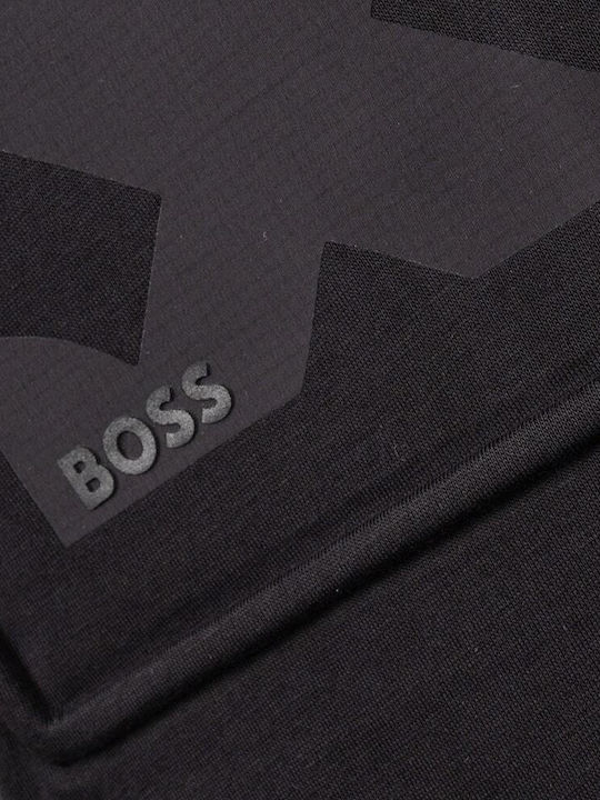 Hugo Boss T-shirt Bărbătesc cu Mânecă Scurtă BLACK