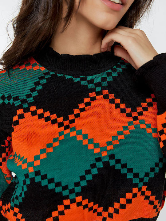 Women's Crop Sweater Orange